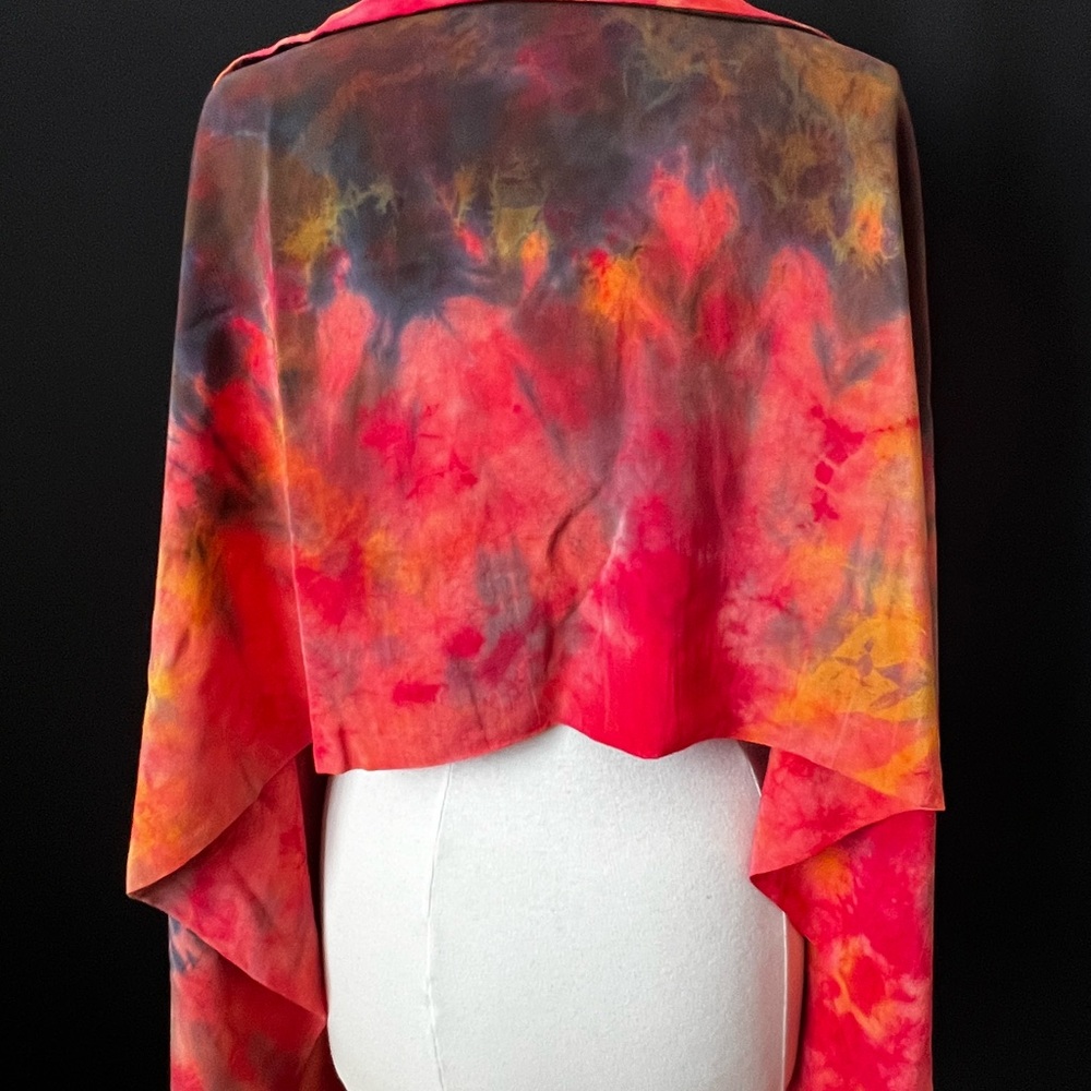 silk hand dyed wrap.
